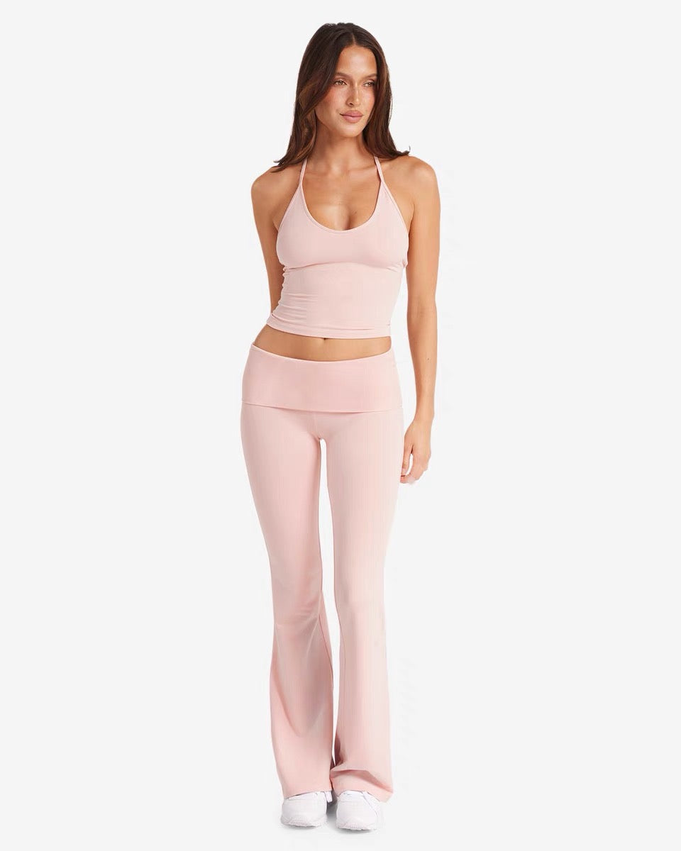 Loovay Aurélane Flared Set met Haltertop
