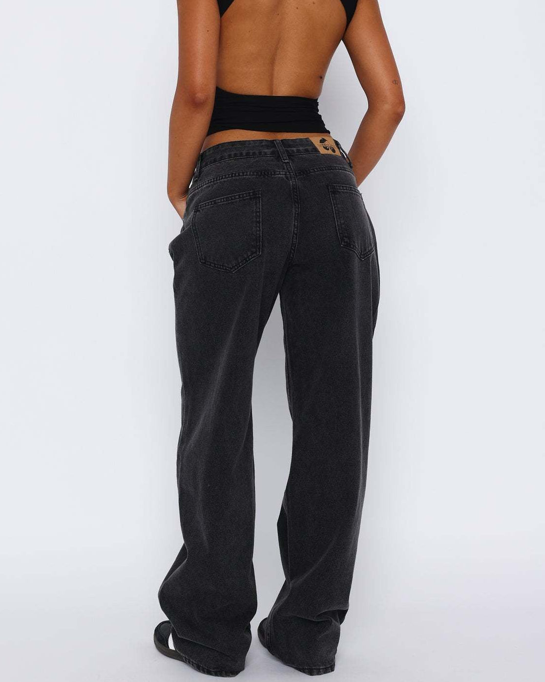 Loovay Fluvelle Wide Leg Jeans