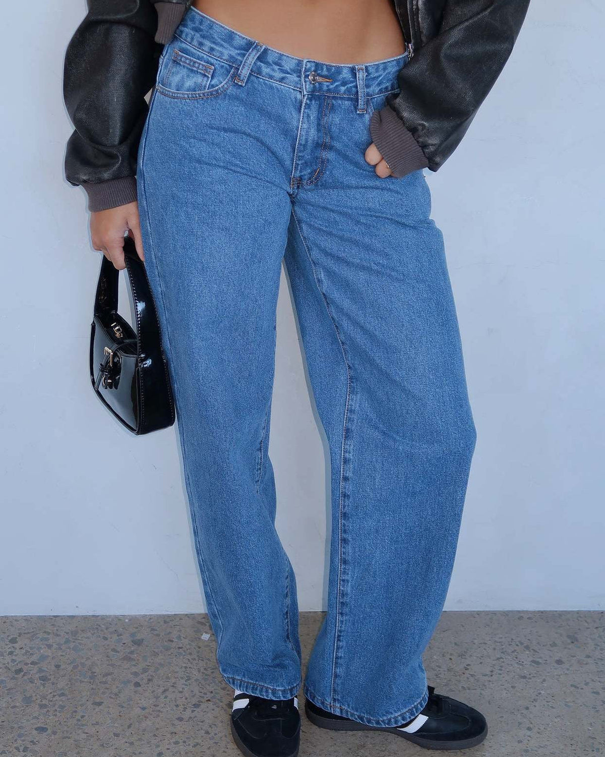 Loovay Fluvelle Wide Leg Jeans