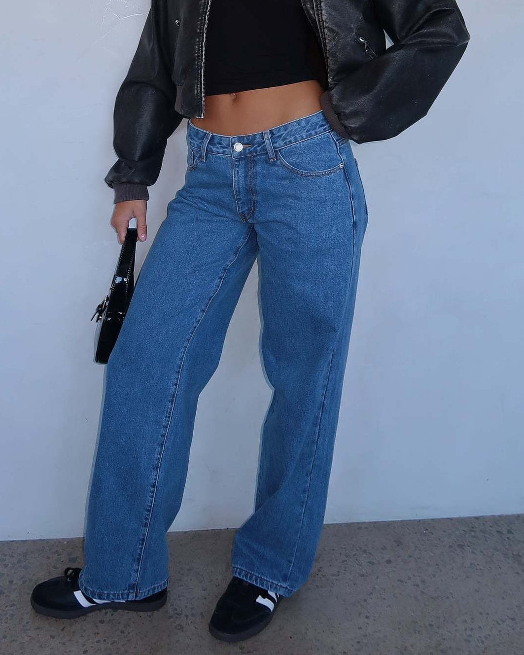 Loovay Fluvelle Wide Leg Jeans