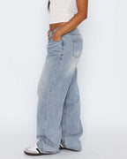 Loovay Fluvelle Wide Leg Jeans