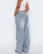 Loovay Fluvelle Wide Leg Jeans