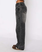 Loovay Fluvelle Wide Leg Jeans