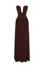 Loovay Amelise Strapless Maxi Jurk met Split