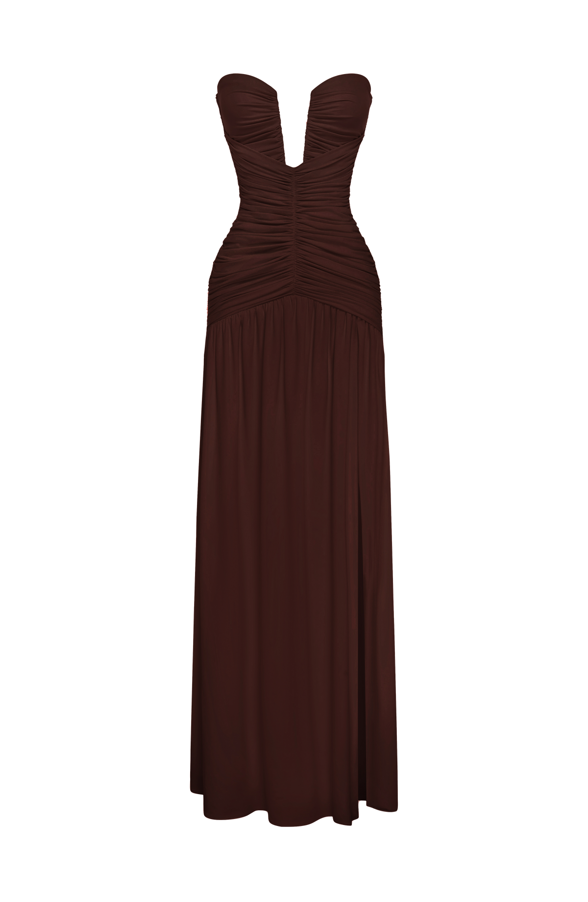 Loovay Amelise Strapless Maxi Jurk met Split