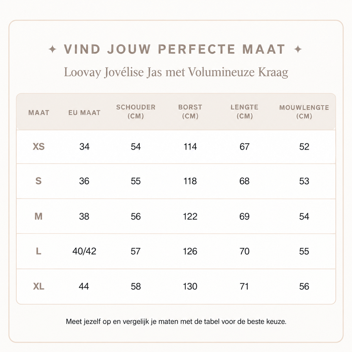 Loovay Jovélise Jas met Volumineuze Kraag