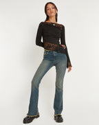 Loovay Kyrelle Top, Kant Detail