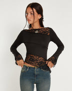 Loovay Kyrelle Top, Kant Detail