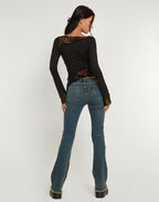 Loovay Kyrelle Top, Kant Detail