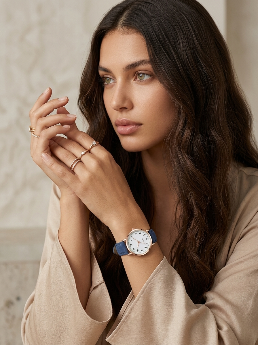 Loovay Celestique Horloge, Leren Band