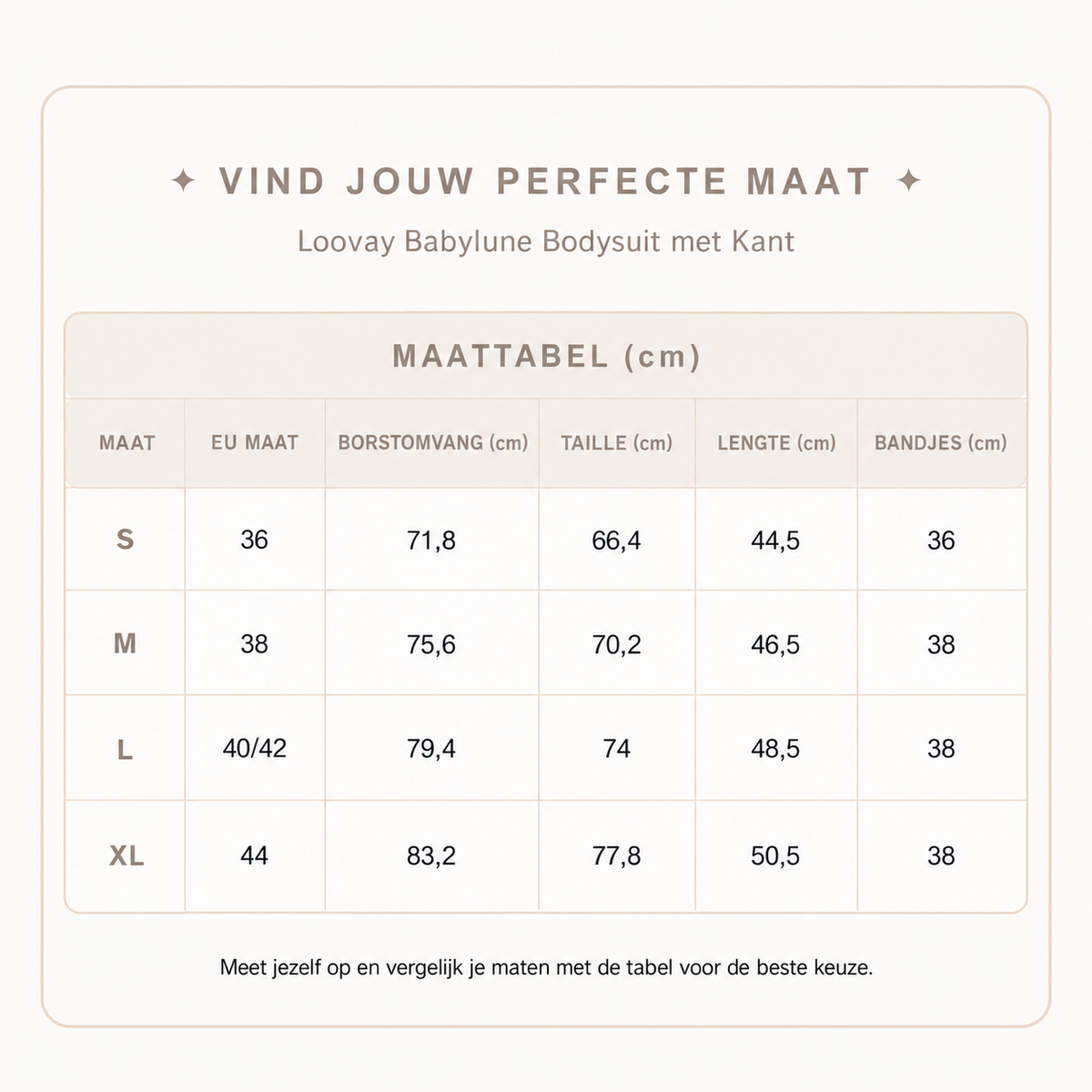 Loovay Babylune Bodysuit met Kant