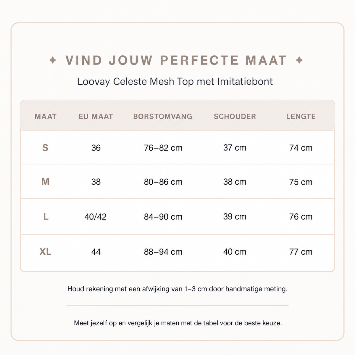 Loovay Célovée Mesh Top met Imitatiebont
