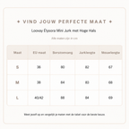 Loovay Élysora Mini Jurk met Hoge Hals
