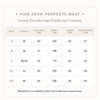 Loovay Frovélie Cape Poncho met Ceintuur