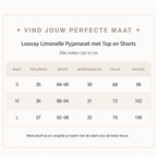 Loovay Limonelle Pyjamaset met Top en Shorts
