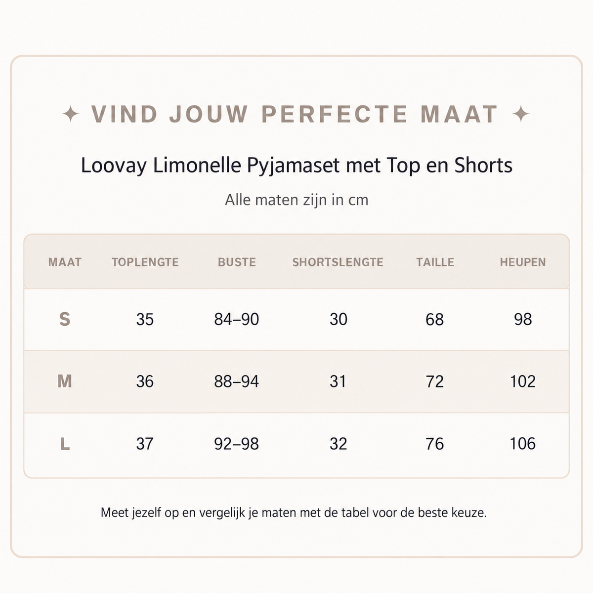Loovay Limonelle Pyjamaset met Top en Shorts