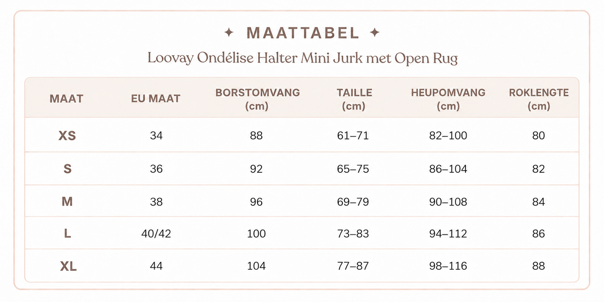 Loovay Ondélise Halter Mini Jurk met Open Rug