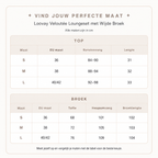 Loovay Veloutée Loungeset met Wijde Broek