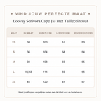 Loovay Serivora Cape Jas met Tailleceintuur