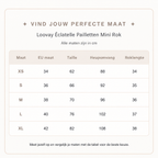 Loovay Éclatelle Pailletten Mini Rok