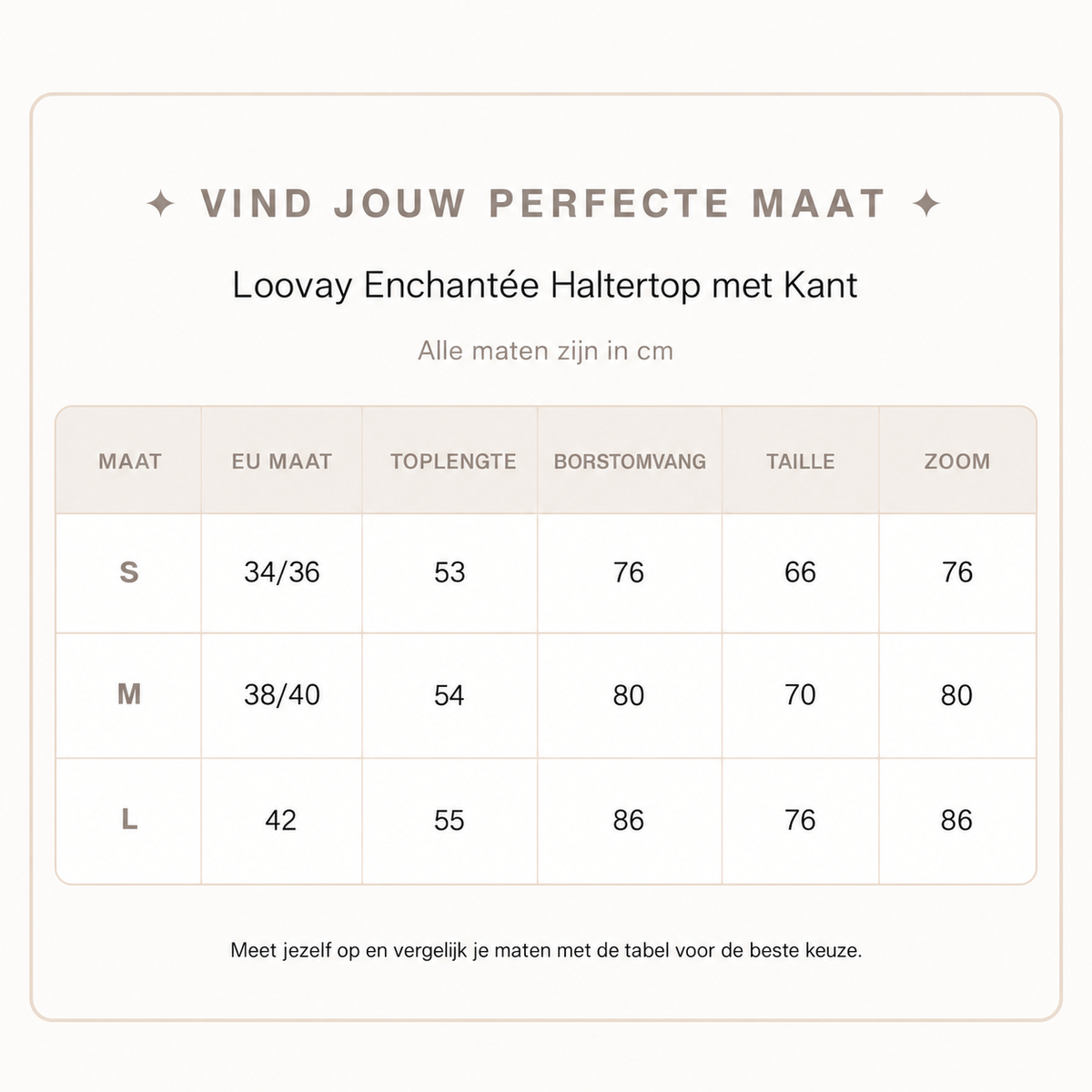 Loovay Enchantée Haltertop met Kant