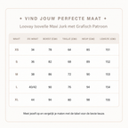 Loovay Isovelle Maxi Jurk met Grafisch Patroon