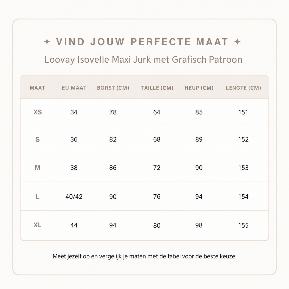 Loovay Isovelle Maxi Jurk met Grafisch Patroon