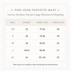 Loovay Savélora Top met Lange Mouwen en Drapering