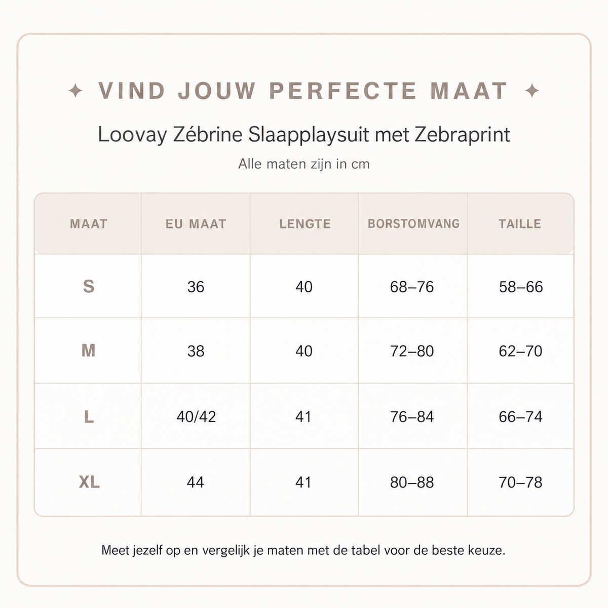 Loovay Zébrine Slaapplaysuit met Zebraprint