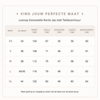 Loovay Esmovelle Korte Jas met Tailleceintuur