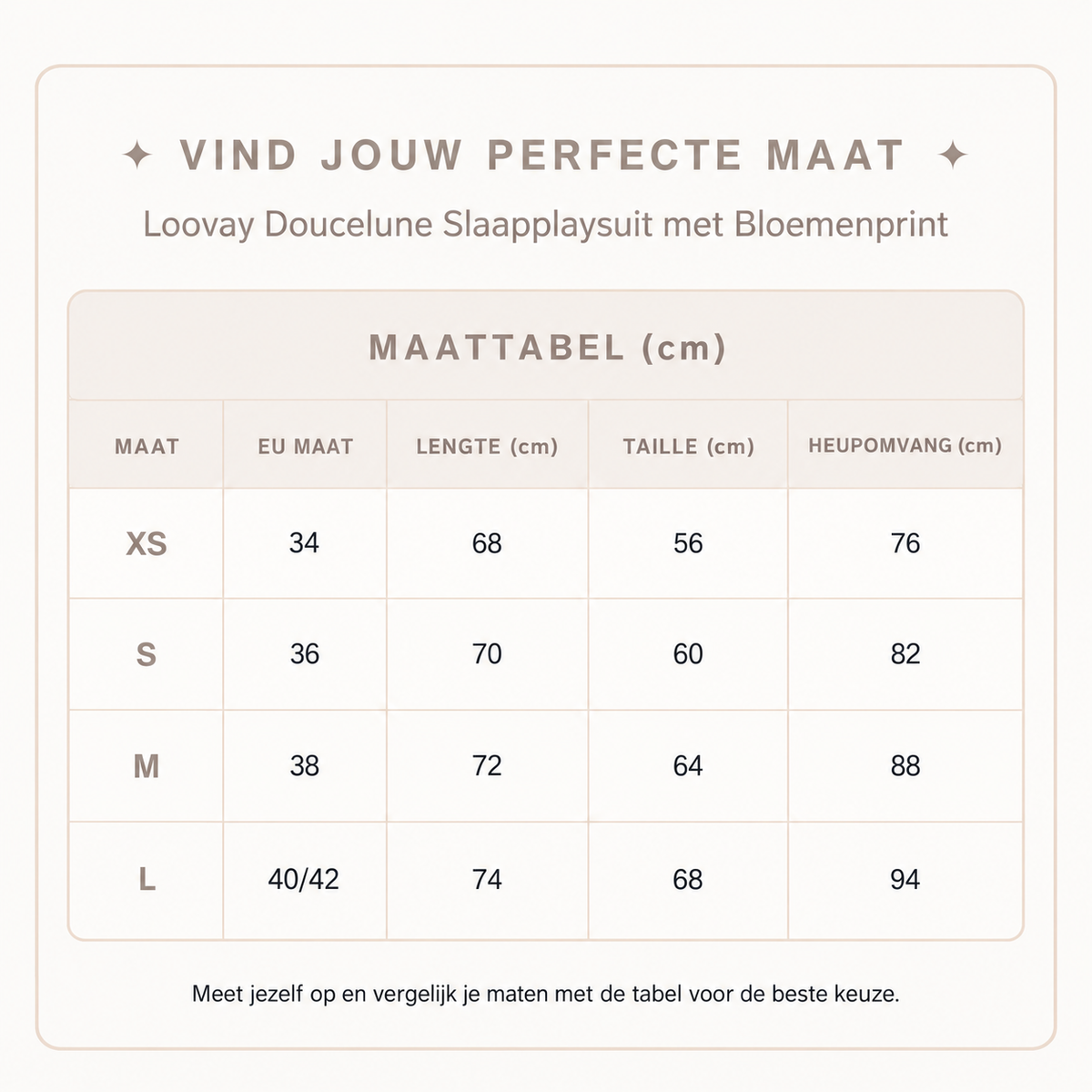 Loovay Doucelune Slaapplaysuit met Bloemenprint