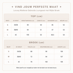 Loovay Maillevie Gebreide Loungeset met Wijde Broek