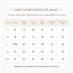 Loovay Rosivane Pyjamaset met Luipaardprint en Kant