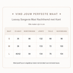 Loovay Songevie Maxi Nachthemd met Kant