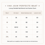 Loovay Dentelle Nachthemd met Kanten Zoom