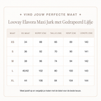 Loovay Elavora Maxi Jurk met Gedrapeerd Lijfje