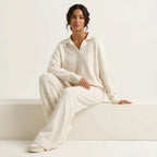 Loovay Clairmont Lounge Set met Kraag en Broek