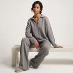 Loovay Clairmont Lounge Set met Kraag en Broek