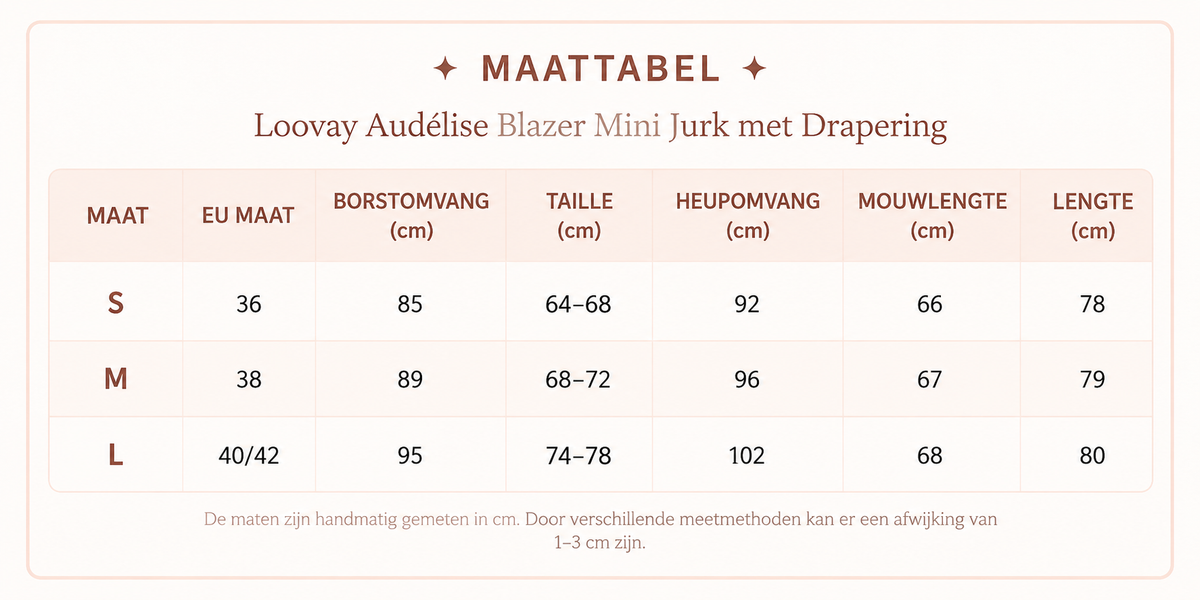 Loovay Audélise Blazer Mini Jurk met Drapering
