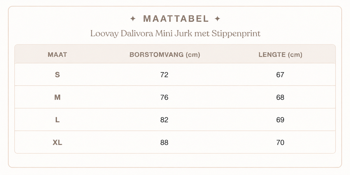 Loovay Dalivora Mini Jurk met Stippenprint
