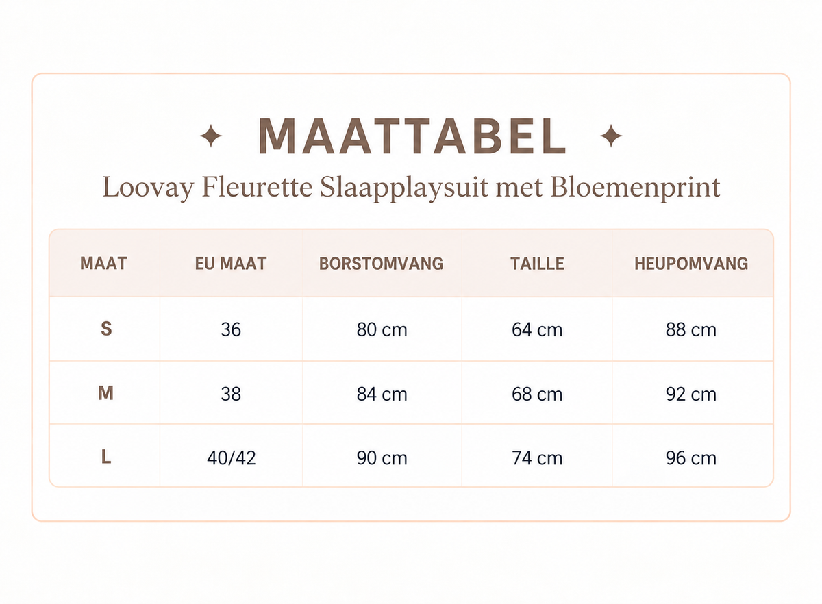 Loovay Fleurette Slaapplaysuit met Bloemenprint
