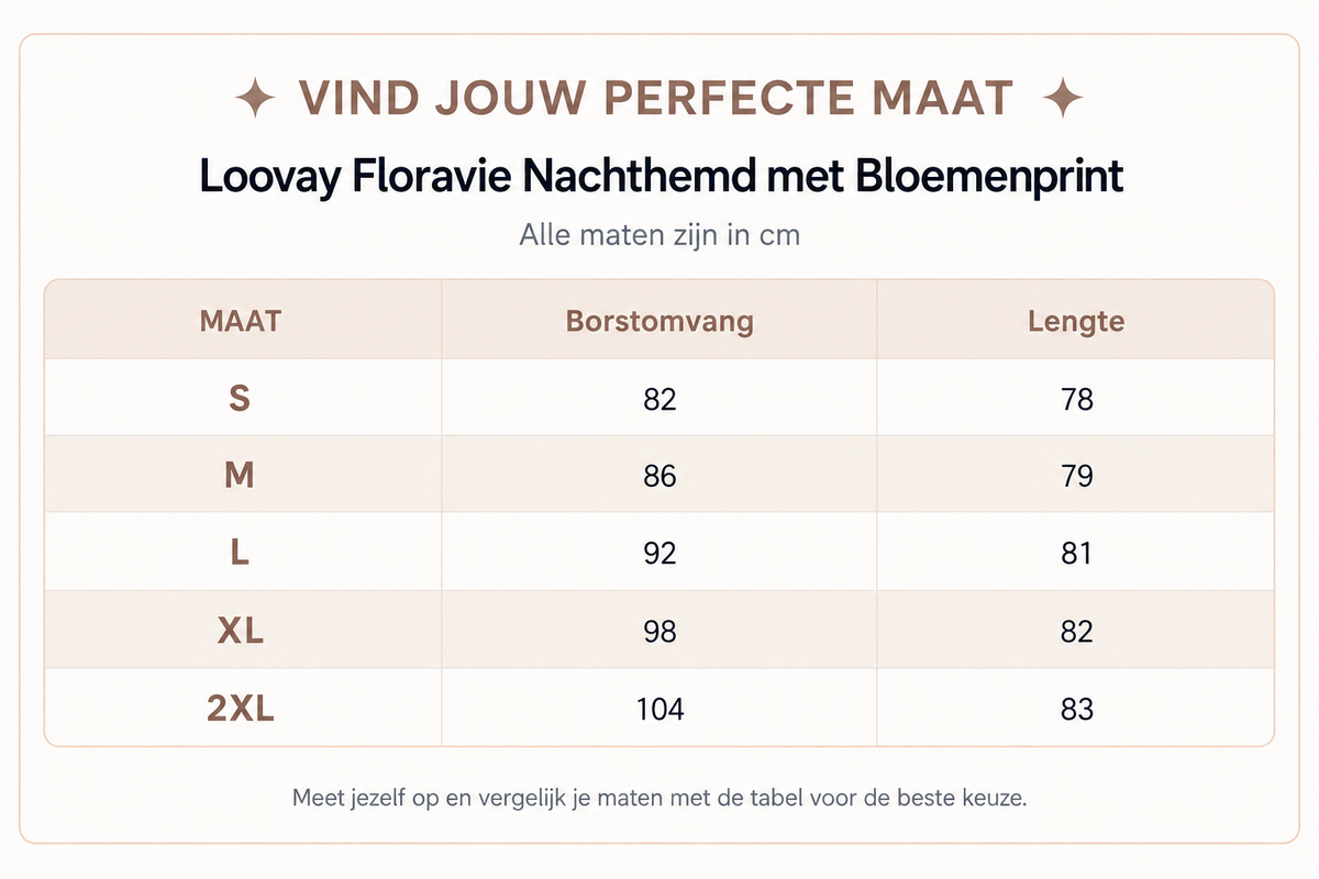 Loovay Floravie Nachthemd met Bloemenprint