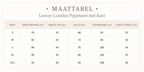 Loovay Lunelise Pyjamaset met Kant
