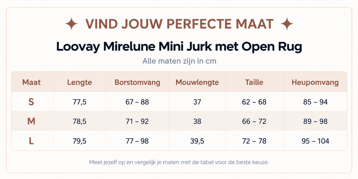 Loovay Mirelune Mini Jurk met Open Rug