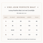 Loovay Roséline Maxi Jurk met Corsetlijfje