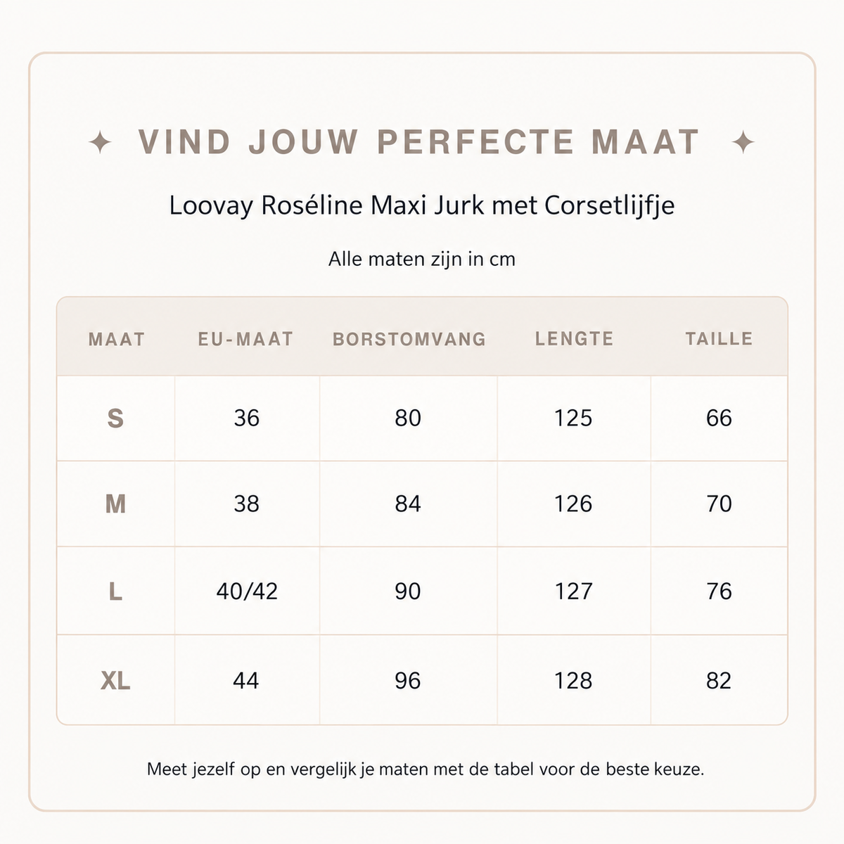 Loovay Roséline Maxi Jurk met Corsetlijfje