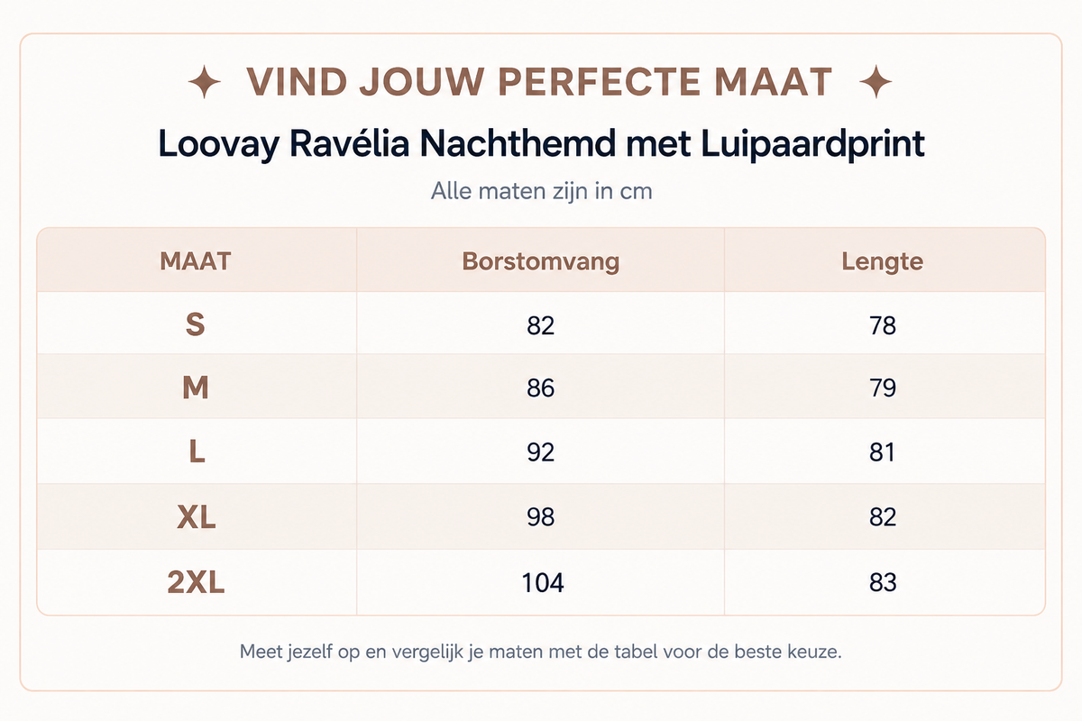 Loovay Ravélia Nachthemd met Luipaardprint