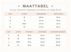 Loovay Amourine Pyjamaset met Blouse en Lange Broek