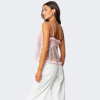 Loovay Celéra Top, Pailletten Halter