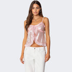 Loovay Celéra Top, Pailletten Halter